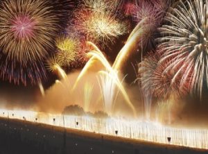 いたばし花火大会の打ち上げ花火