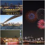 屋形船から隅田川花火を観覧