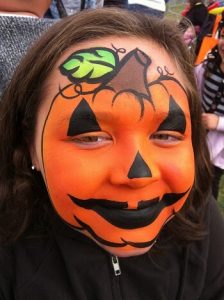 かぼちゃ｜ハロウィンのフェイスペインティング