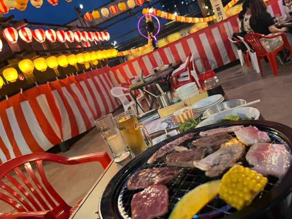 祭屋台とBBQビアガーデン 屋上祭宴