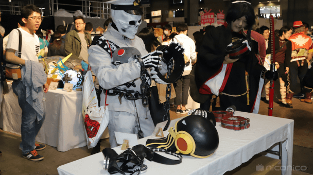 自作コスプレアイテム体験コーナー